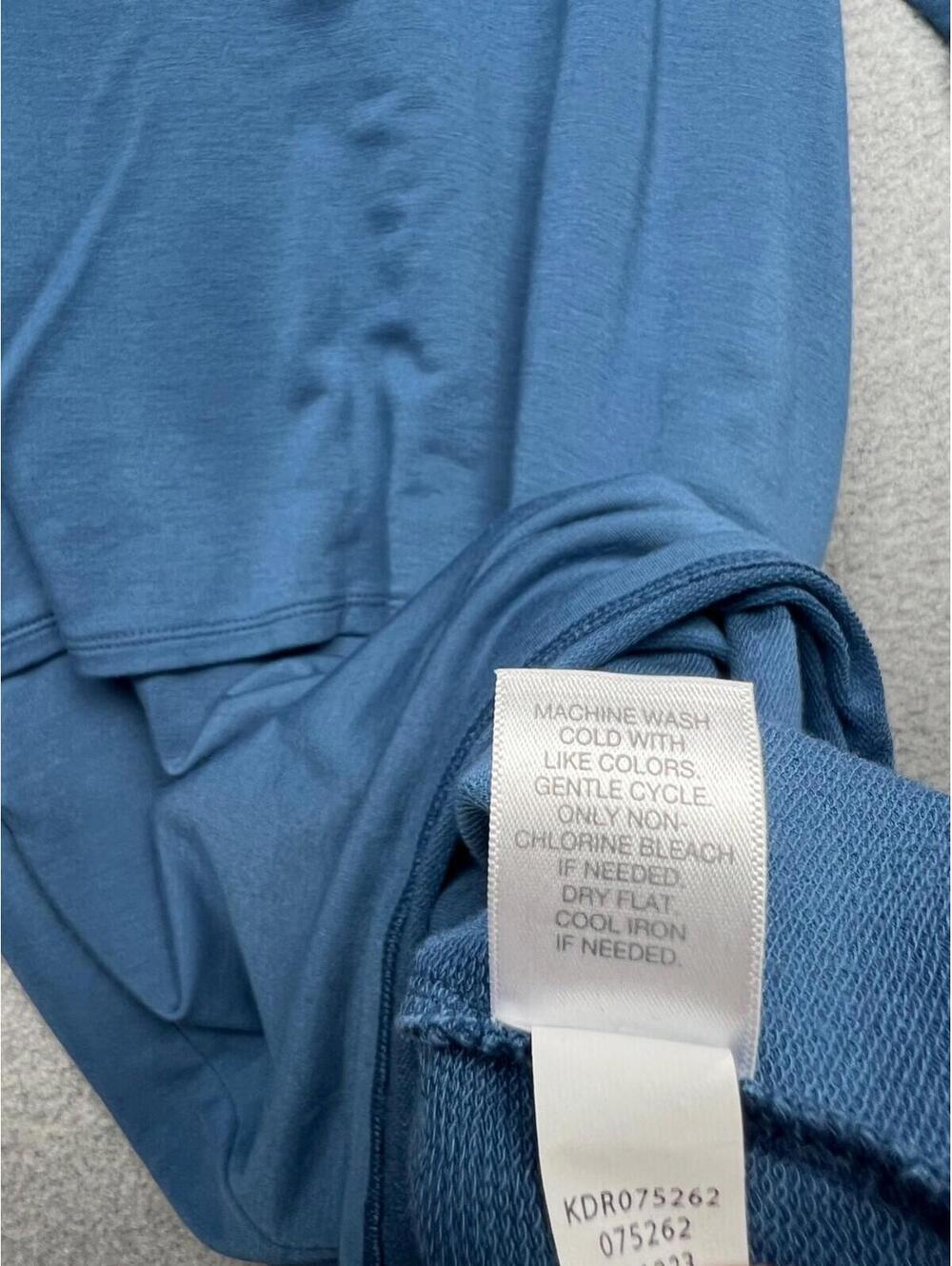 Pure Jill Luxe Coastal Tencel Shirt Dress Layered Womens Petite M Minimalist - Picture 14 of 14